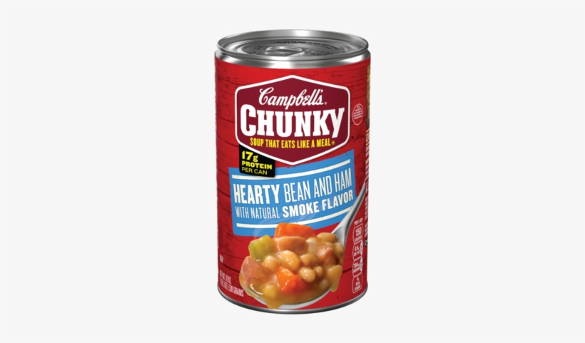 Hearty Bean & Ham Soup With Natural Smoke Flavor - Campbell's Chunky Chicken Noodle Soup, transparent png download