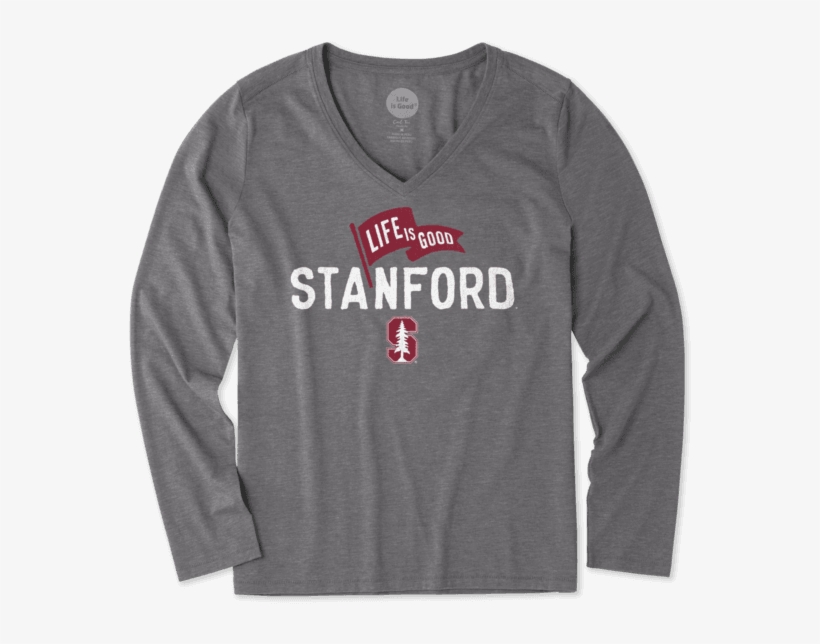 Women's Stanford Pennant Long Sleeve Cool - University Of Oklahoma Women's Shirt, transparent png download