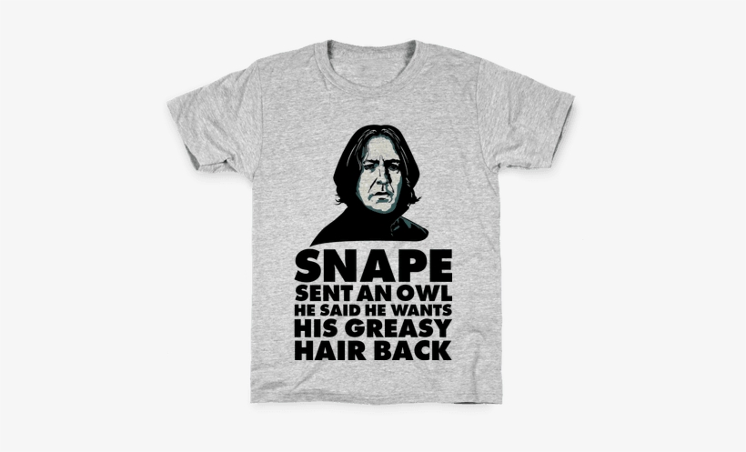Snape Sent An Owl He Said He Wants His Greasy Hair - Corbyn T Shirt, transparent png download