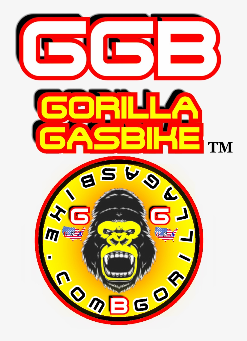 Jungle Rumble Tm 26" Gas Tank Frame Bike For 48cc/66cc/80cc - Decal Gorilla Head Car Window Jet Ski D217 226a2, transparent png download