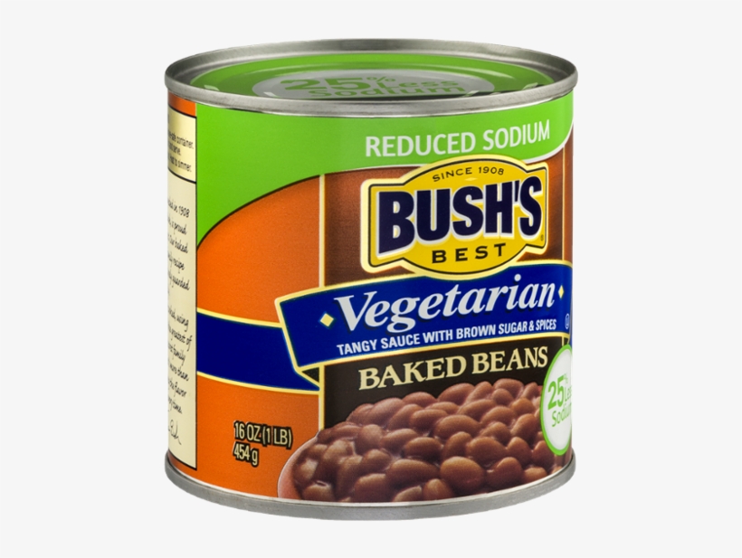 Bush's Best Vegetarian Baked Beans, Reduced Sodium, transparent png download