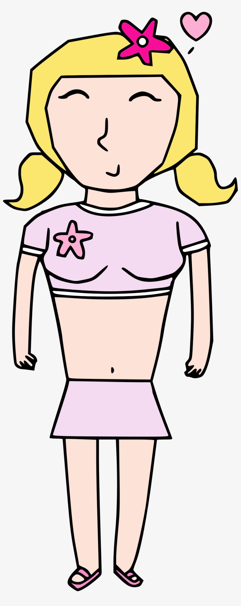 This Free Icons Png Design Of Cute Teenage Girl, transparent png download