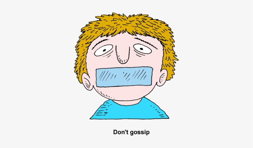 Don't Gossip - Mouth Taped Shut Clip Art, transparent png download