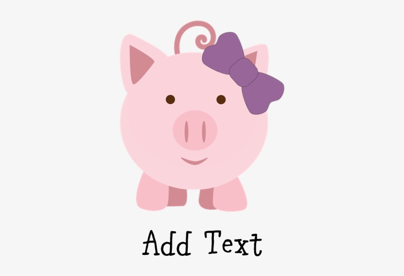 Favorite - Cafepress Customizable Cute Girl Pig Tile Coaster, transparent png download