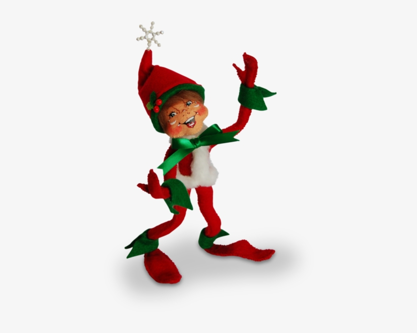 9-inch Red Snowflake Elf - Annalee Elf, transparent png download