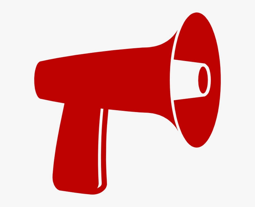 Collection Of Small Megaphone Cliparts - Red Megaphone Clipart Png, transparent png download
