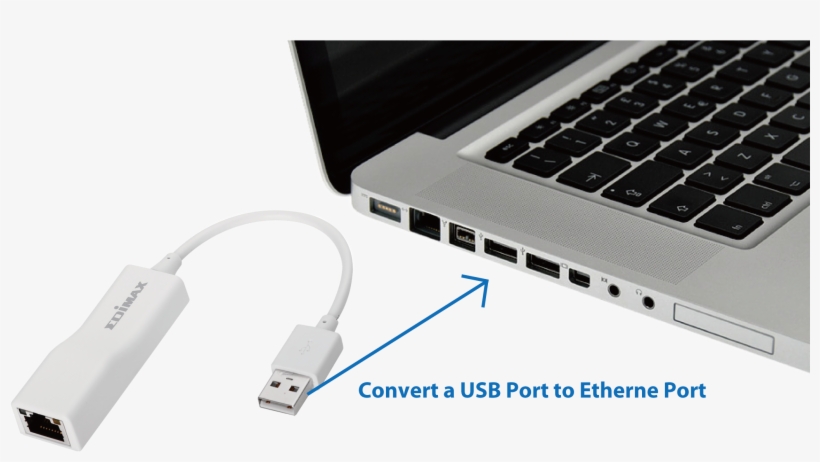 Edimax Usb - Lan Port For Laptop, transparent png download