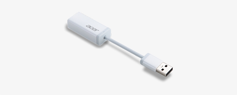 Usb To Lan Cable (white) - Acer Usb To Lan, transparent png download