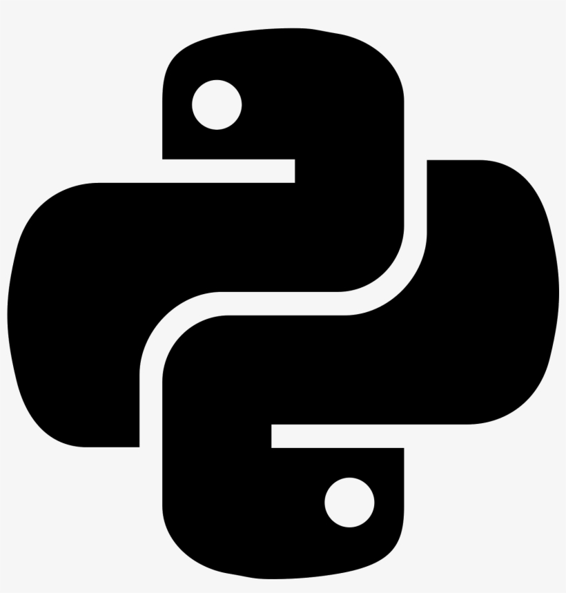 This Logo Has Two Intersecting Snakes That Are Geometric - Python Icon, transparent png download
