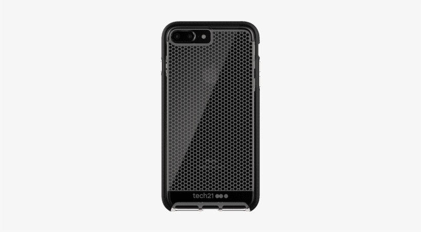 Back - Tech21 Evo Mesh Case For Iphone 7 (black), transparent png download