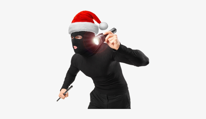 Holiday-burglar - Burglar Png, transparent png download
