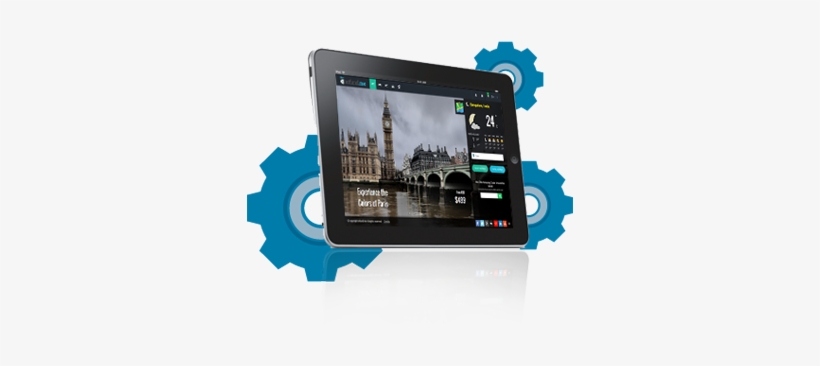 Ipaddev - Tableau Déco Bcn 50x100 - Big Ben Noir Et Blanc 5078690, transparent png download