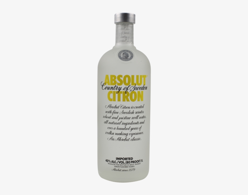 Absolut Citron 700ml - Absolut Peppar Vodka - 750 Ml Bottle, transparent png download