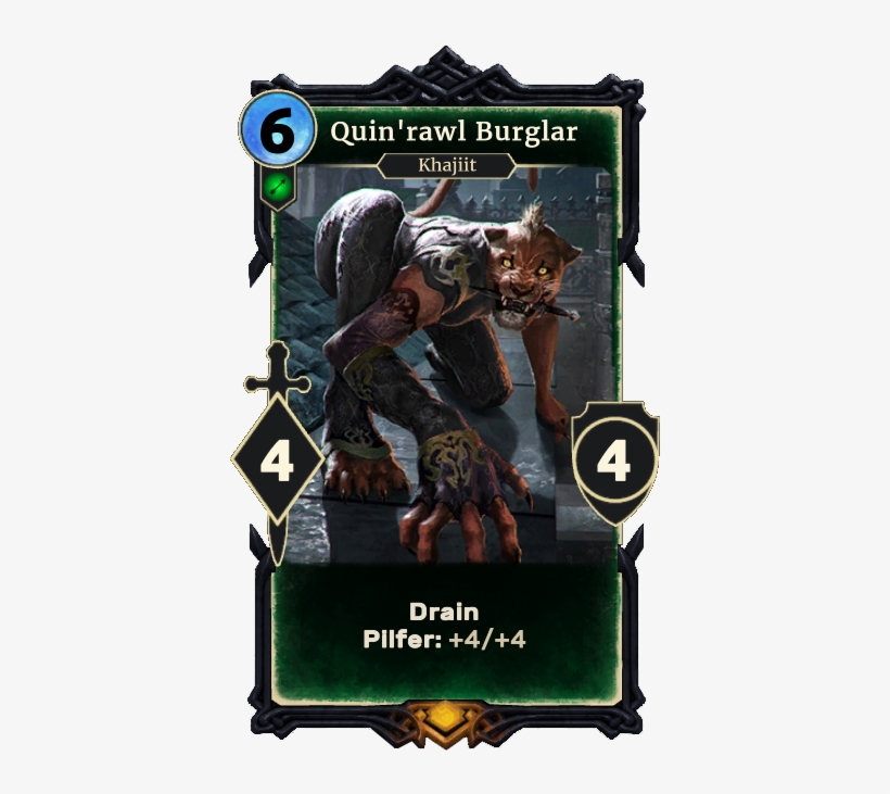 Quin'rawl Burglar - Elder Scrolls Legends Dragons, transparent png download