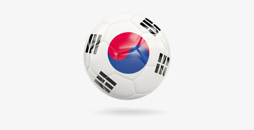 Glossy Soccer Ball - South Korea Flag Soccer Ball Transparent, transparent png download