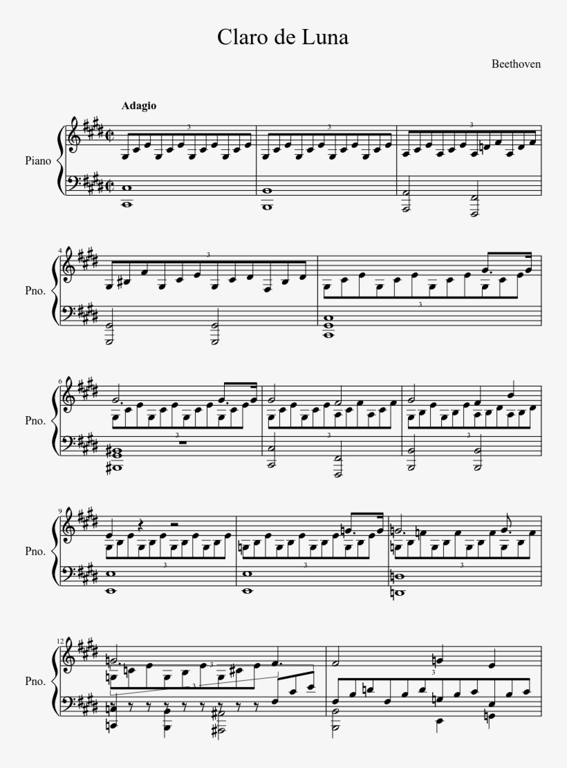 Claro De Luna Sheet Music Composed By Beethoven 1 Of Ne Me Quitte Pas Partition Piano Claro De Luna Sheet Music Composed By Beethoven 1 Of Ne Me Quitte Pas Partition Piano
