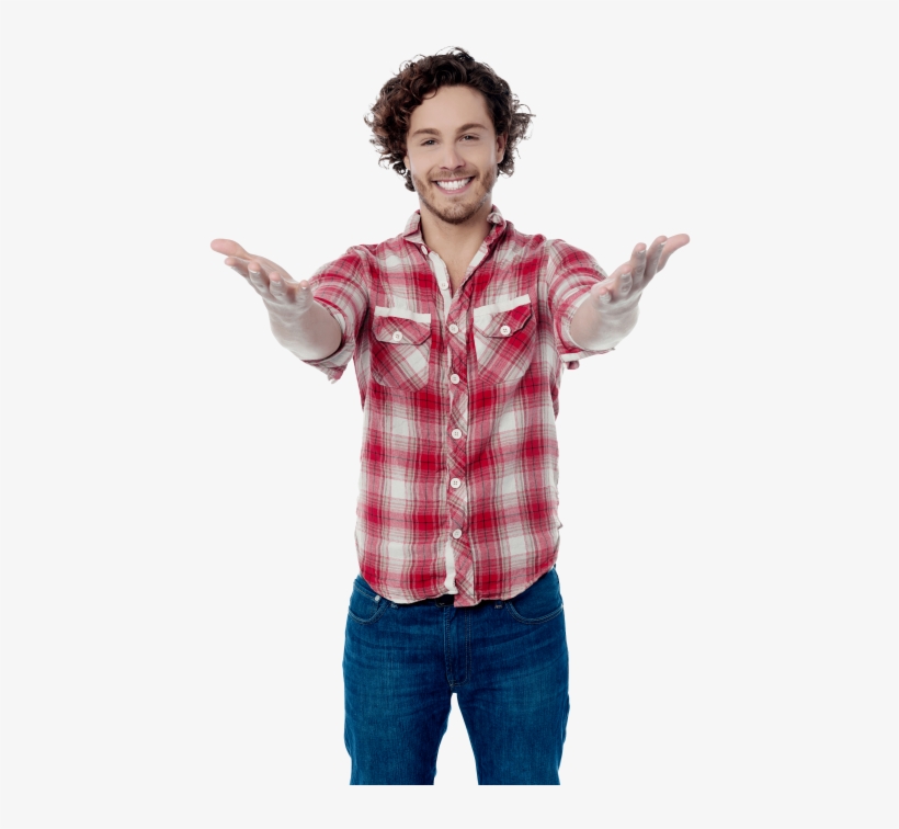 Free Png Men Pointing Front Png Images Transparent - Happy Man Png Download, transparent png download