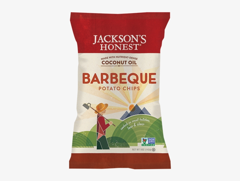 Barbeque Potato Chips - Jackson's Honest Sweet Potato Chips 5 Oz Bags - Pack, transparent png download