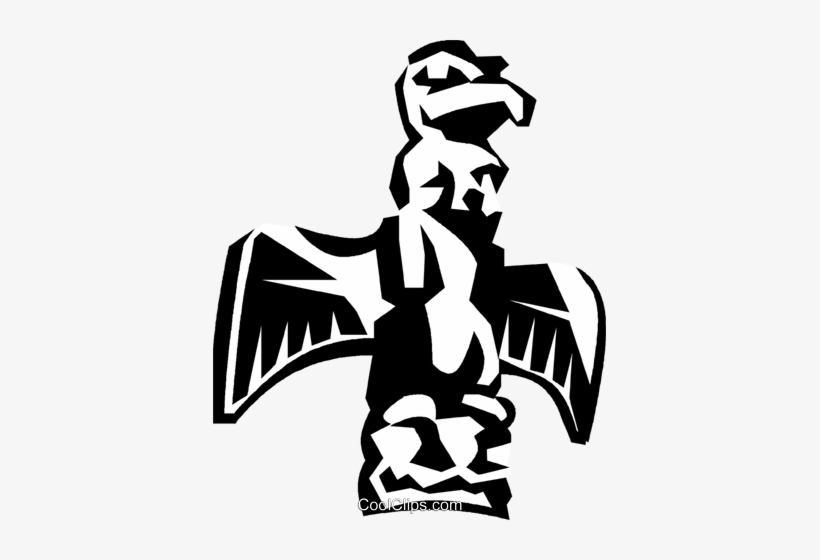 Totem Pole Royalty Free Vector Clip Art Illustration - Vector Graphics, transparent png download