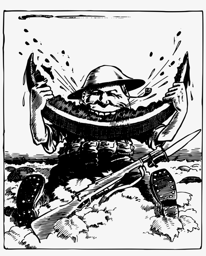 This Free Icons Png Design Of Watermelon Solider, transparent png download