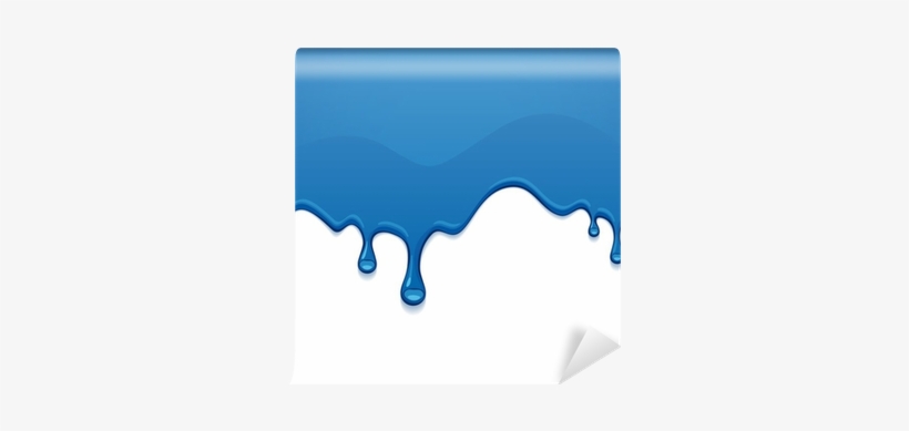 Wall Mural • Pixers® • We Live To Change - Blue Drips, transparent png download