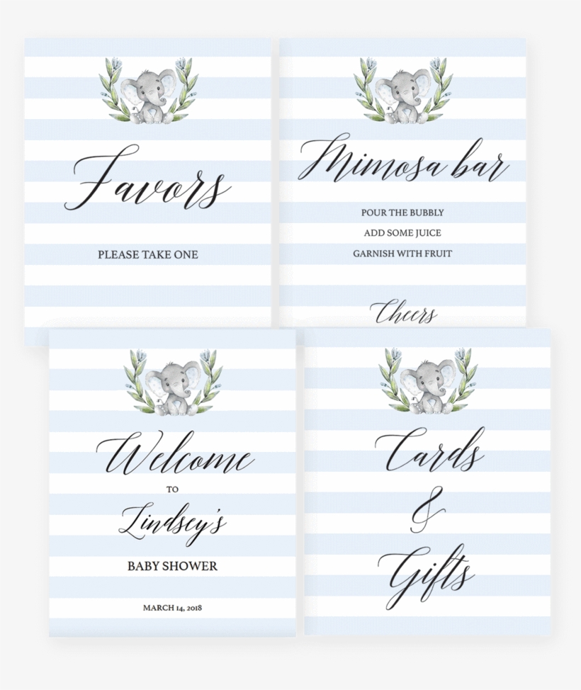 Printable Baby Boy Shower Decor Package By Littlesizzle - Baby Shower, transparent png download
