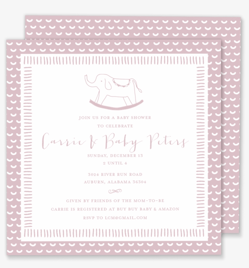 Elephant Rocker Baby Shower - Baby Shower, transparent png download