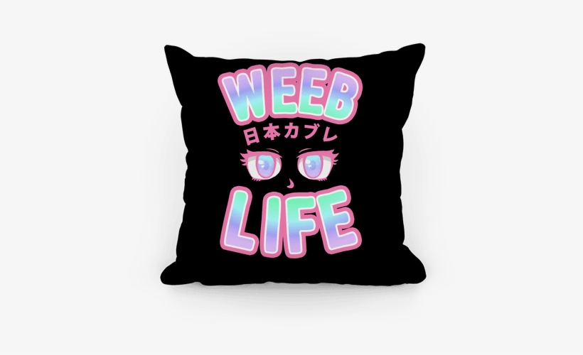 Weeb Life Pillow - Emo Pillows, transparent png download