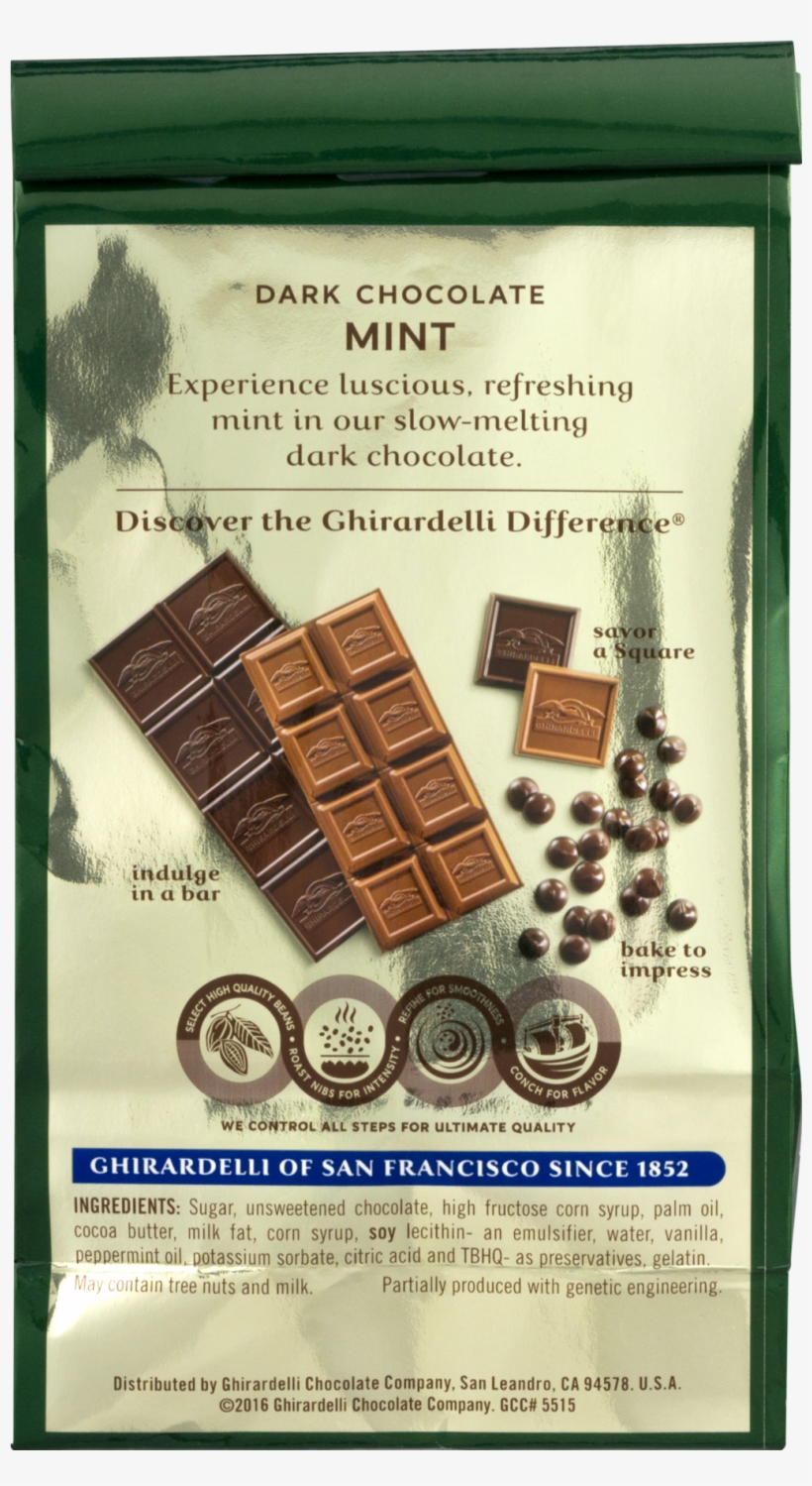Ghirardelli Chocolate Squares Dark & Mint Dark Chocolate, - Ghirardelli Intense Dark Chocolate, Cherry Tango -, transparent png download