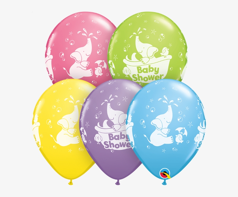 Baby Shower Elephant Assortment-5 Pcs - 11" Special Assorted 50 Count Baby Shower Elephant, transparent png download