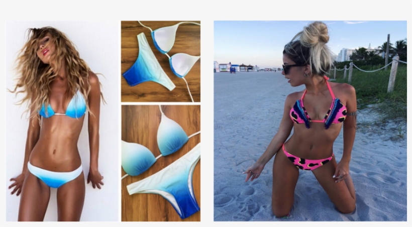 Tribrachic.com Strappy Blue Bikinis Padding 18 Women, transparent png download