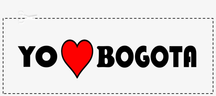 I Luv Bogota - Heart, transparent png download