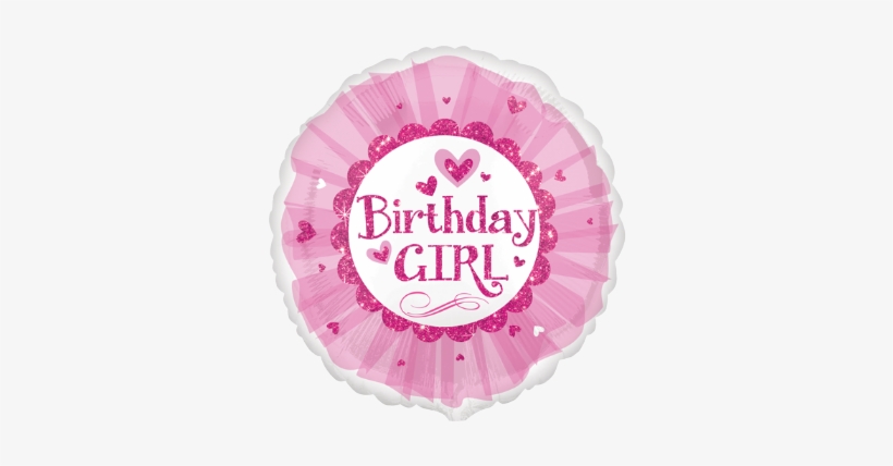 18 Birthday Girl Pink Sparkle Tutu - Pink Balloons Birthday Girl, transparent png download