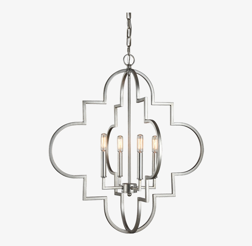 Rusty Silver 4 Light Chandelier - Cartwright Lighting & Furniture, transparent png download