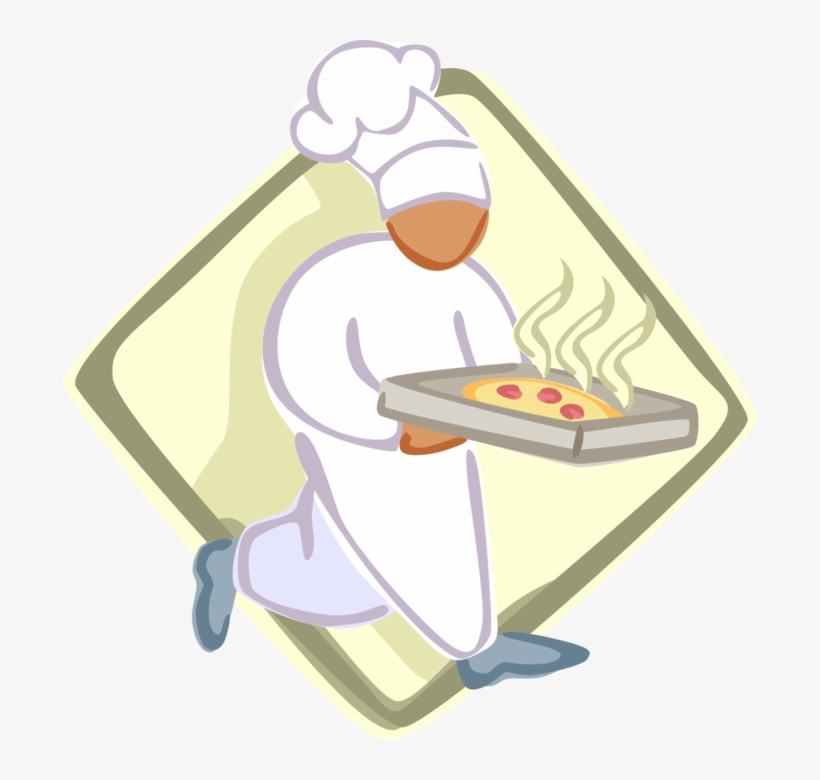 Vector Illustration Of Culinary Chef With White Hat - Illustration, transparent png download