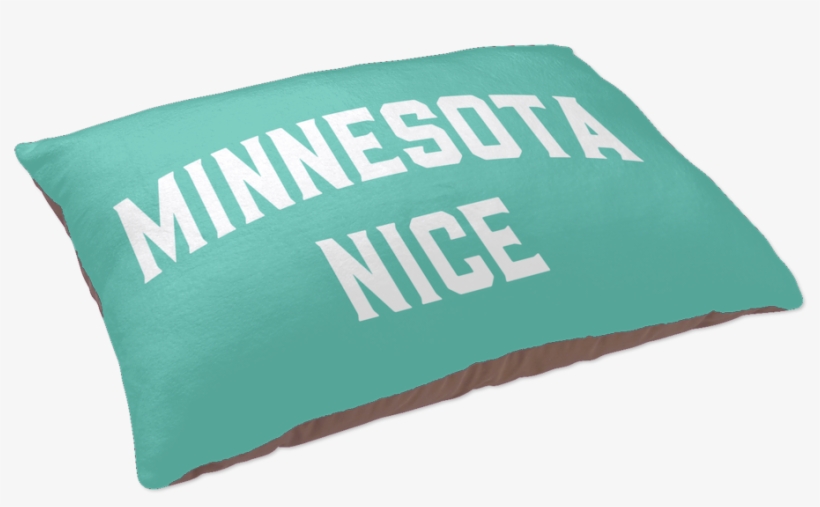 Minnesota Nice Block Pet Bed In Mint And White Side - Minnesota Nice, transparent png download