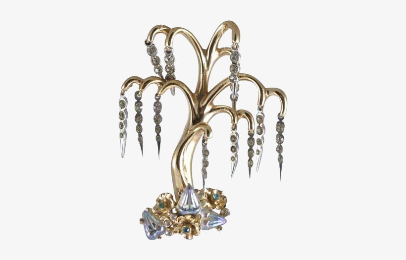 Coro Pegasus 'adolph Katz' Weeping Willow Tree Pin - Jewellery, transparent png download