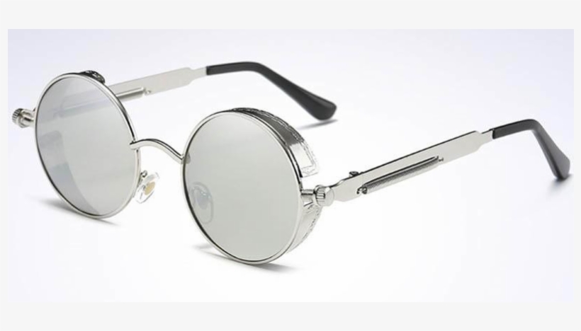 Round Steampunk / Gothic Sunglasses - Jogal Vintage Polarized Steampunk Sunglasses Fashion, transparent png download