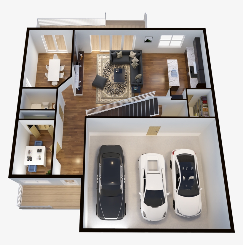 1st Floor 3d Floorplan, transparent png download
