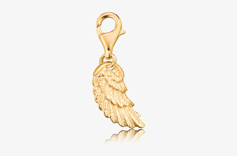 18ct Gold Plated Angel Wing Charm - Engelsrufer Silver Angel Wing Charm, transparent png download