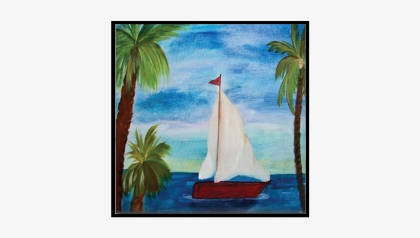 Glass Tattoo™ Red Sailboat - Red Sailboat Throw Blanket, transparent png download
