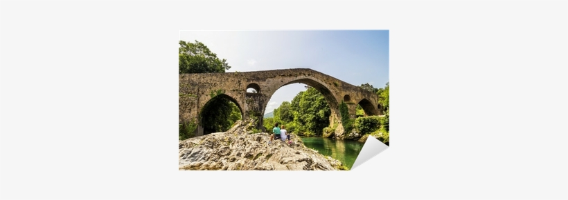Old Roman Stone Bridge In Cangas De Onis Spain Sticker Cangas De Onis Transparent Png 400x400 Free Download On Nicepng