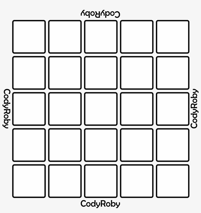 Board - White Squares On Black, transparent png download