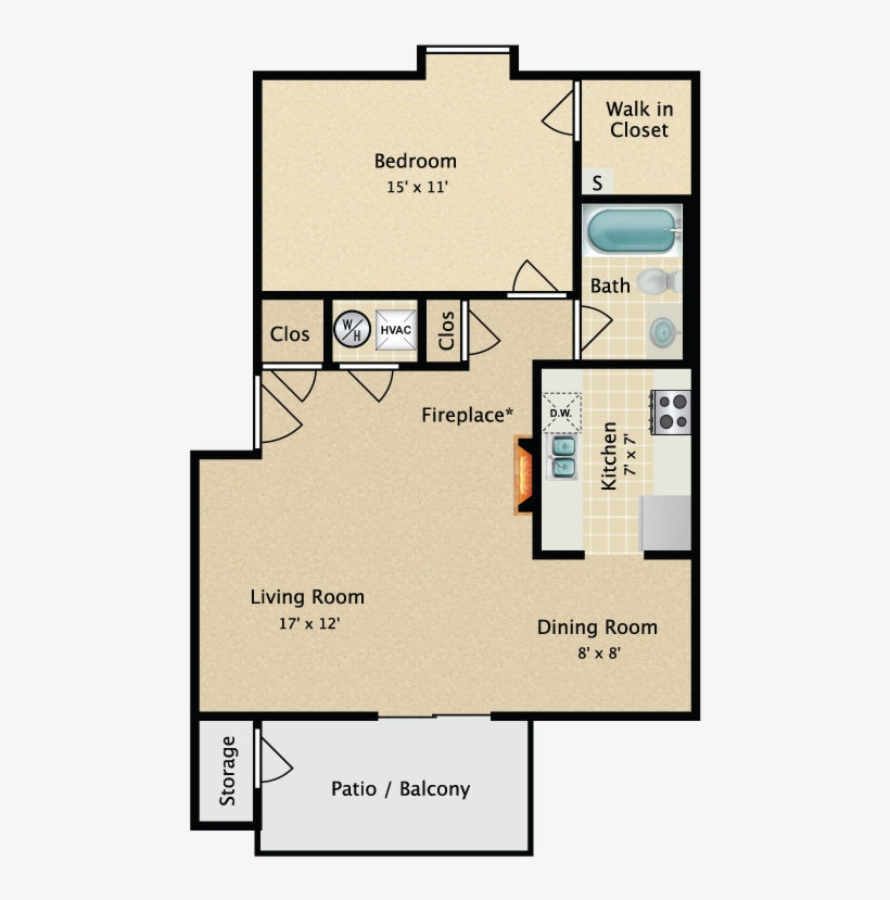 Furnish This Floor Plan - Floor Plan, transparent png download