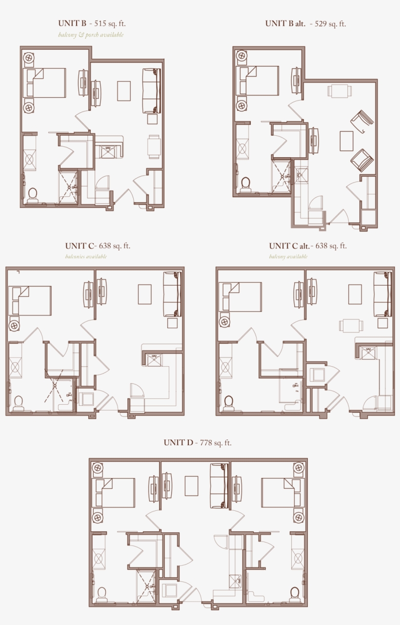 Assisted Living Floor Plans - Floor Plan, transparent png download