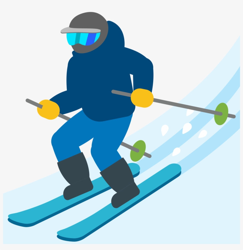 Open - Emoji Esquiador, transparent png download