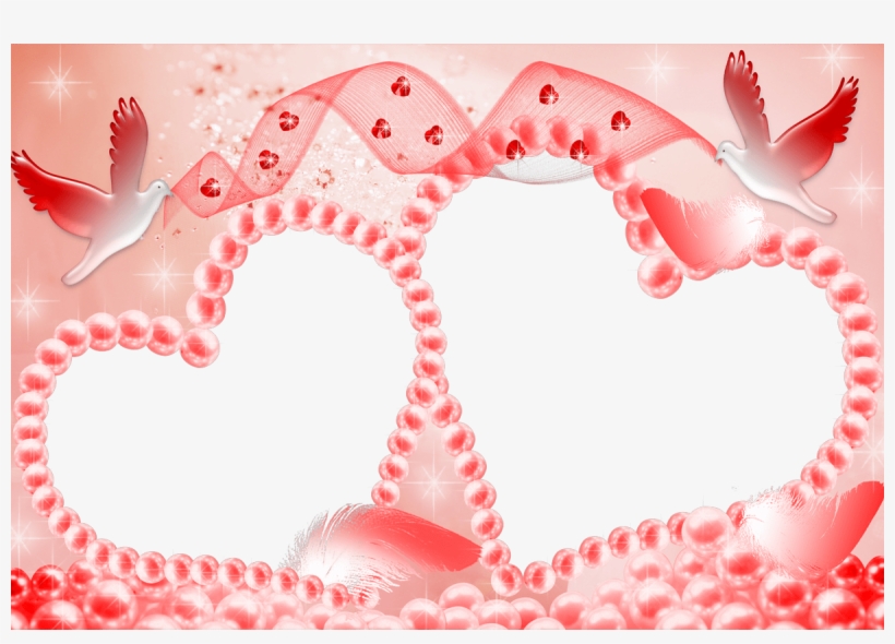 Molduras De Amor Gratis Para Fotos - Cadres Photos Saint Valentin, transparent png download