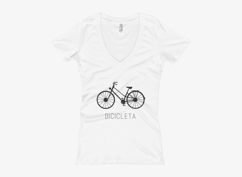 Bicicleta V-neck - Clothing, transparent png download