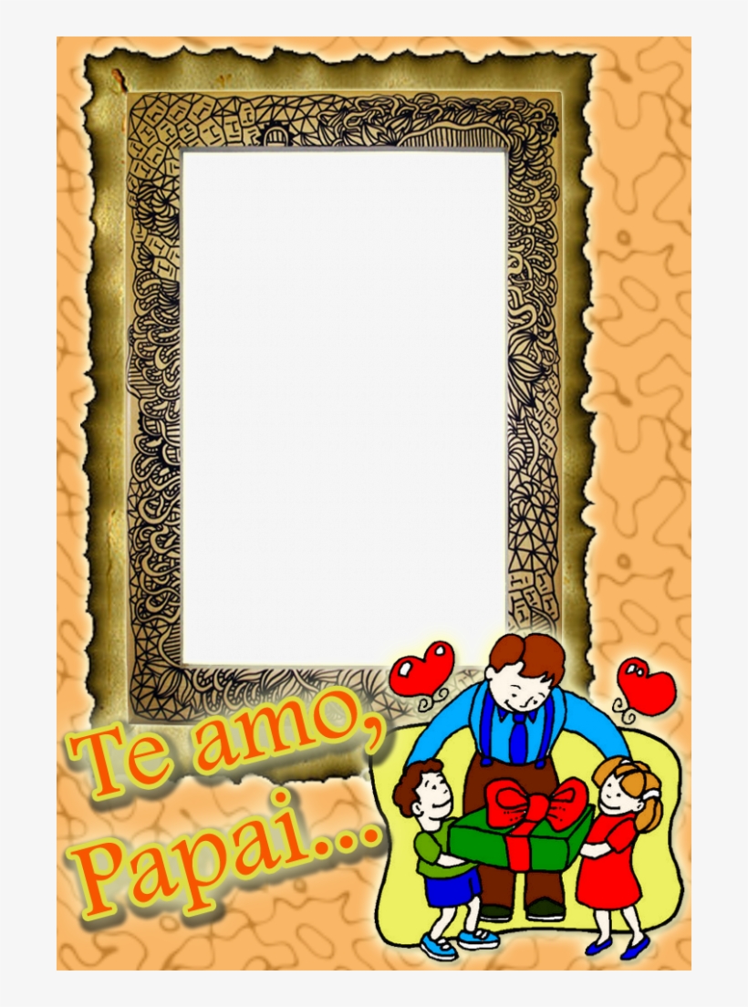 Para Ajudar Vocês Crianças A Fazer Algo Para Seu Pai, - Picture Frame, transparent png download