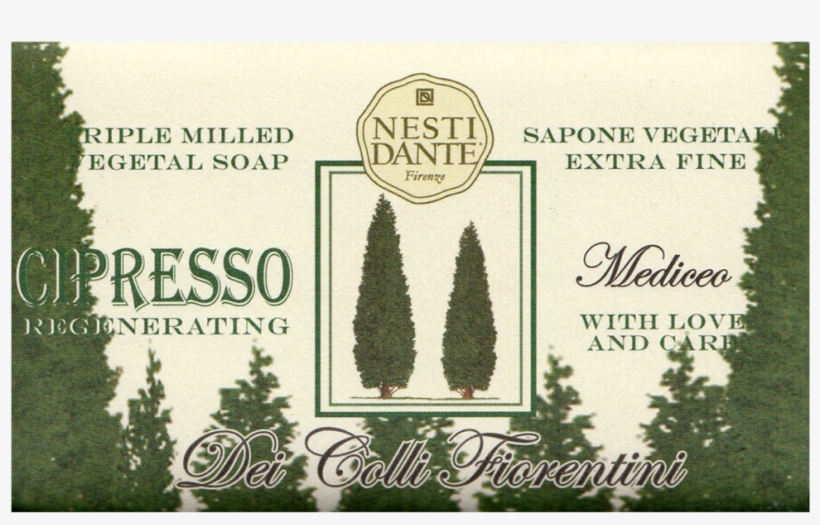 Nesti Dante Cipresso Cypress Tree Soap Bar 250g - Nesti Dante Dei Colli Fiorentini Cypress Tree Soap, transparent png download
